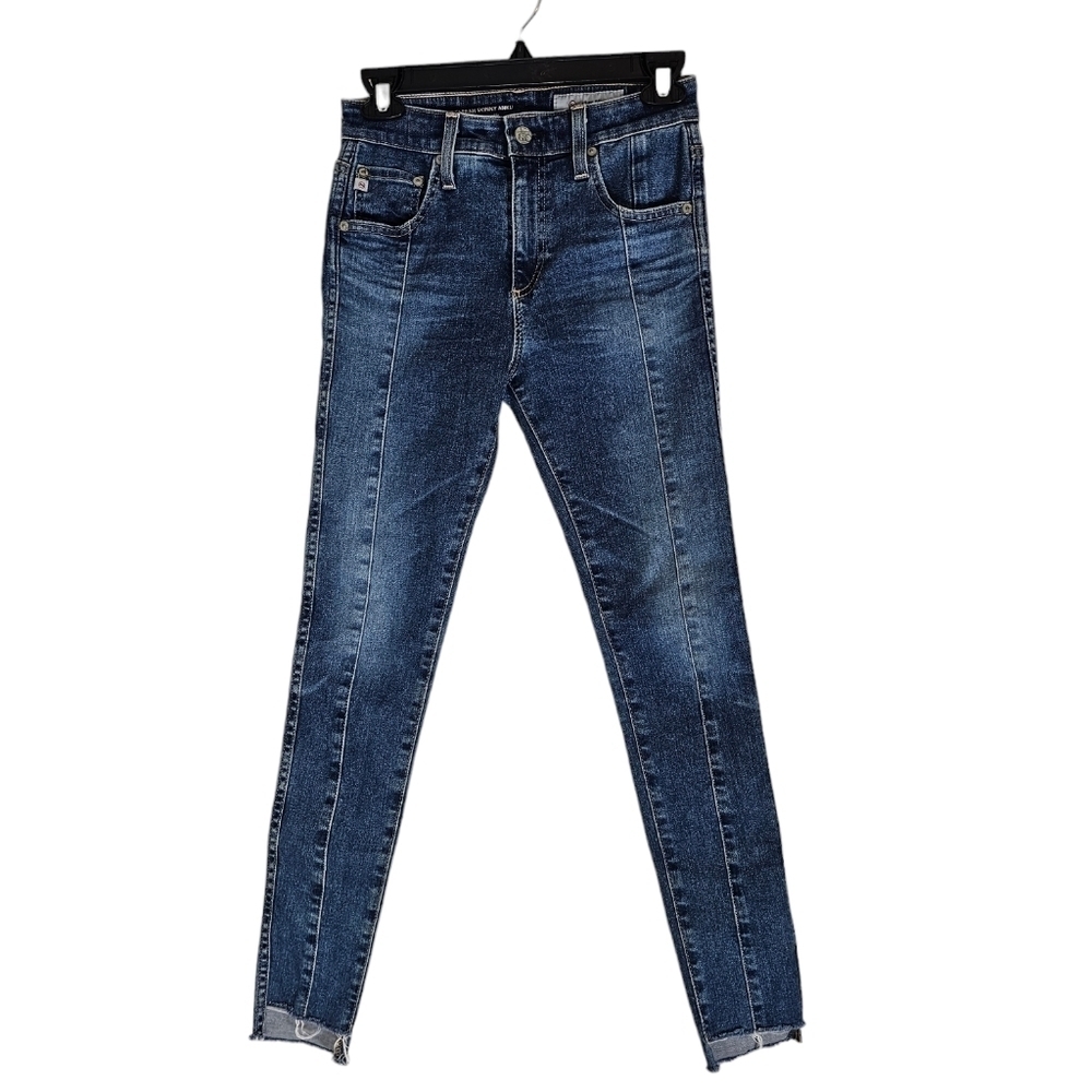 Adriano Goldschmied The Farrah Skinny High Rise Ankle Blue Jeans 25 Preowned‎